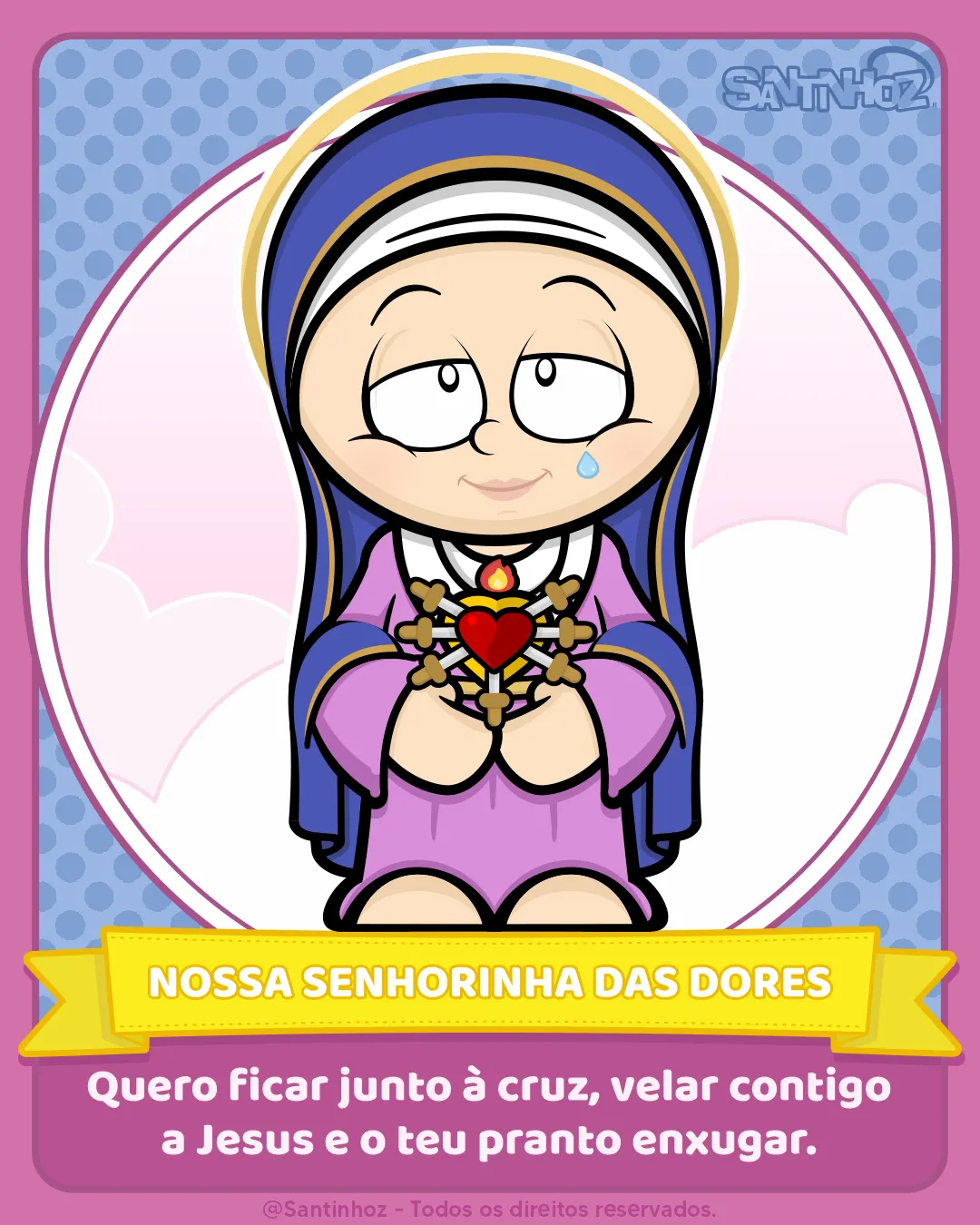 Nossa Senhorinha das Dores - Santinhoz