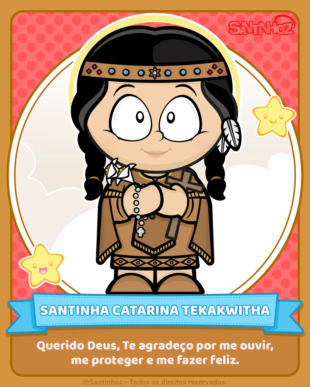 Santa Catarina Tekakwitha - Santinhoz