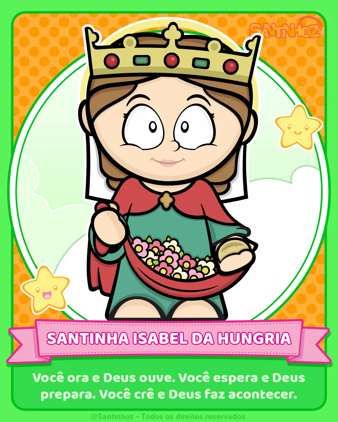 Santinha Isabel da Hungria - Santinhoz