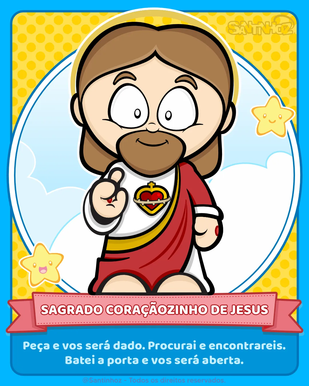 Sagrado Coraçãozinho de Jesus - Santinhoz