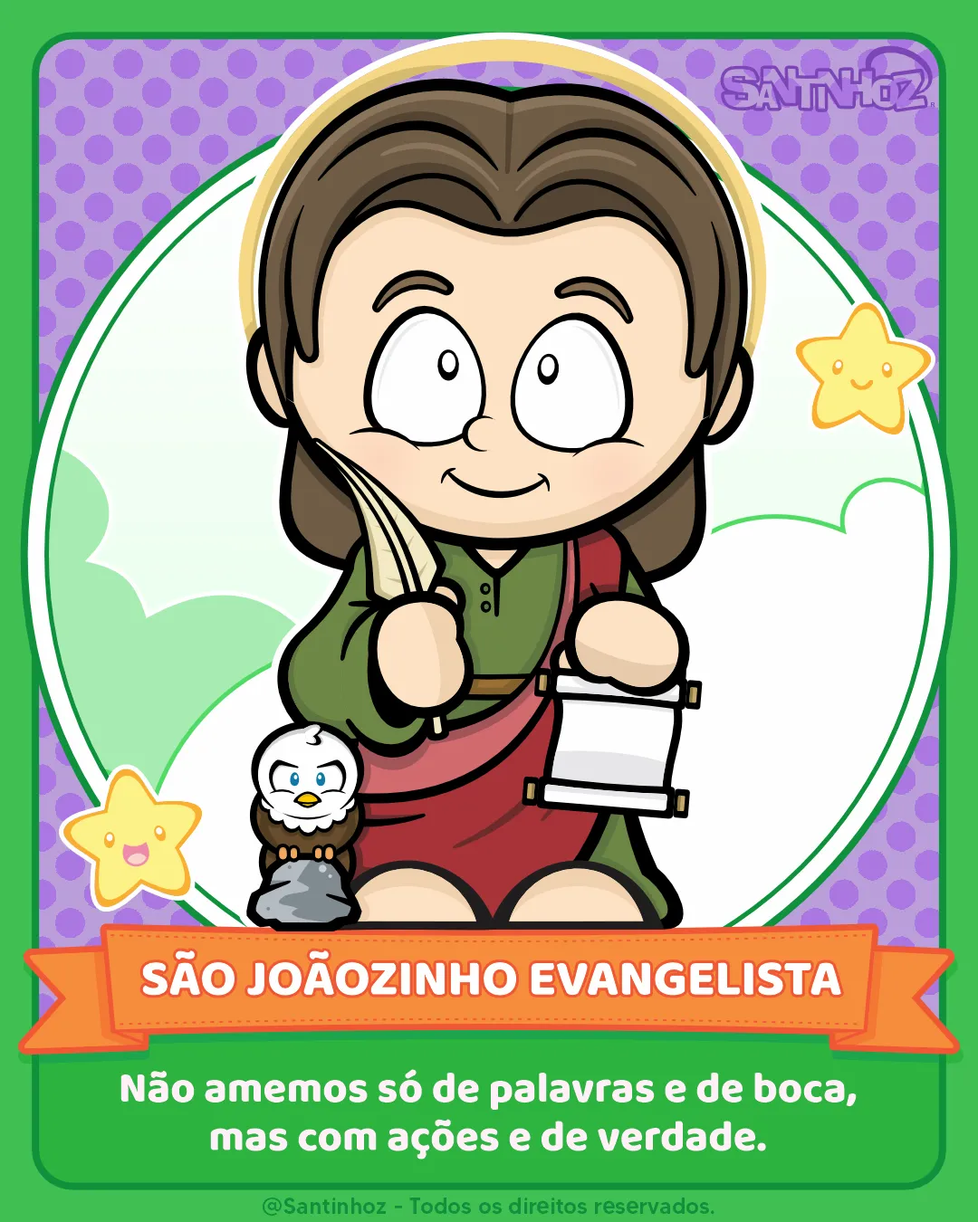 São Joãozinho Evangelista - Santinhoz