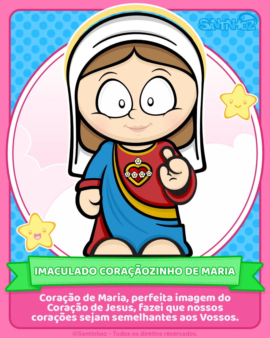 Imaculado Coraçãozinho de Maria - Santinhoz