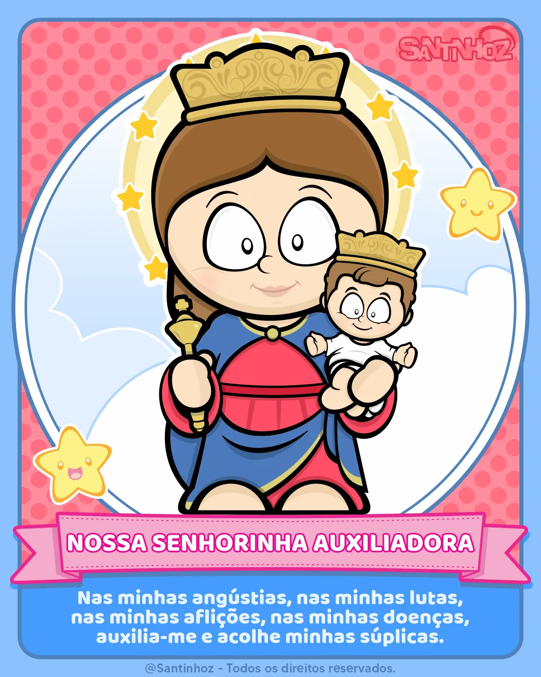 Nossa Senhorinha Auxiliadora - Santinhoz