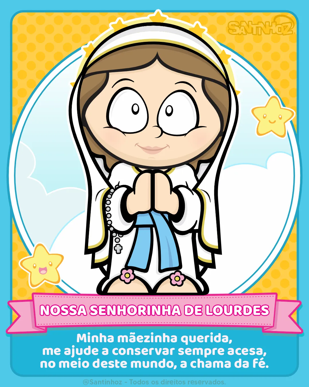 Nossa Senhorinha de Lourdes - Santinhoz