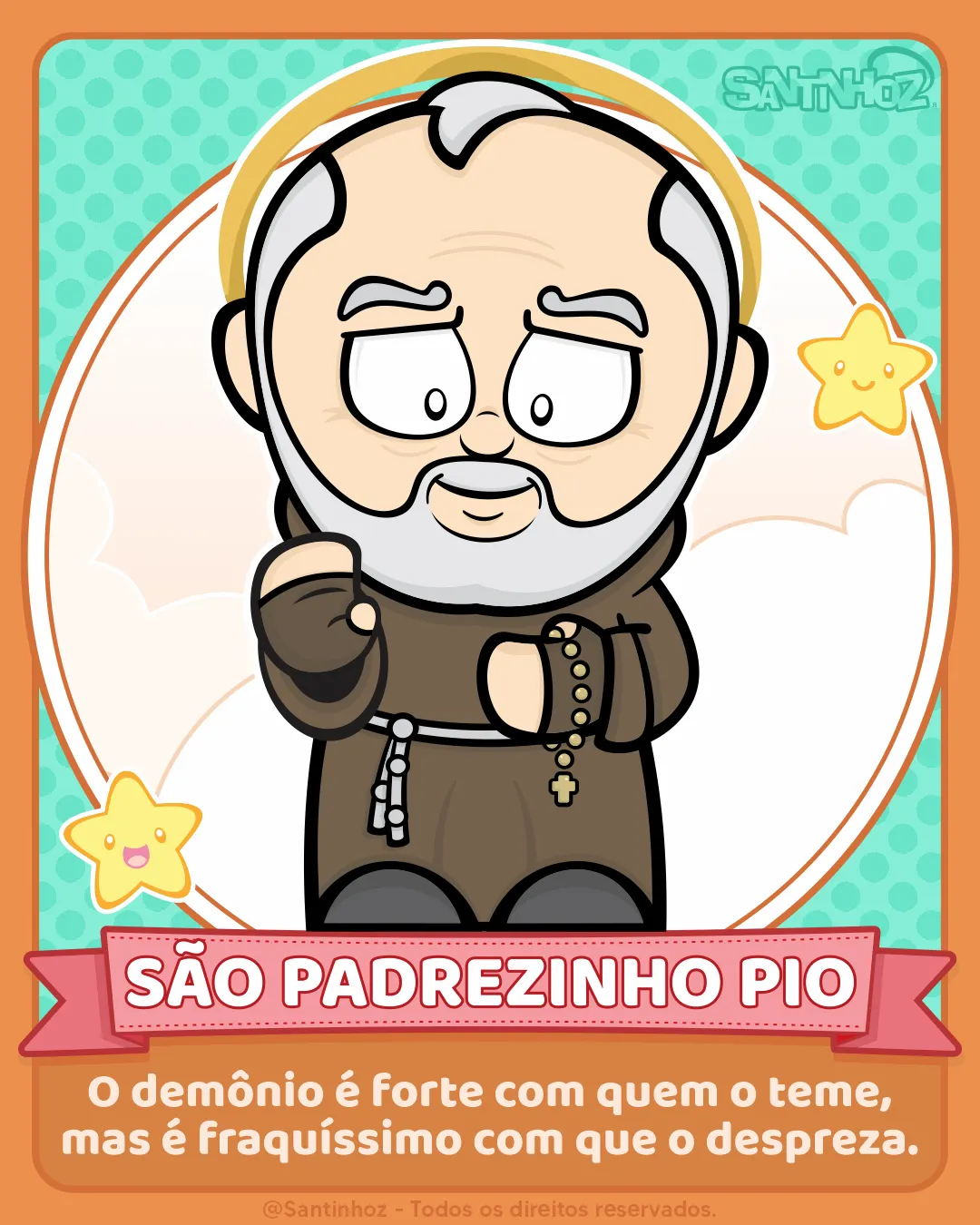 São Padrezinho Pio - Santinhoz