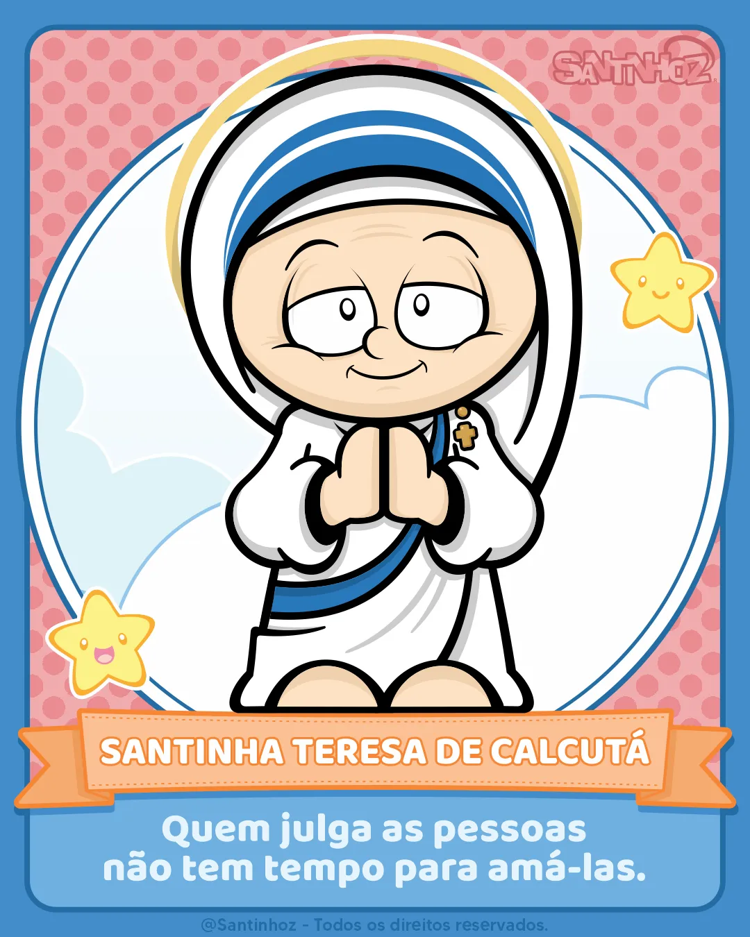 Madre Teresinha de Calcutá - Santinhoz