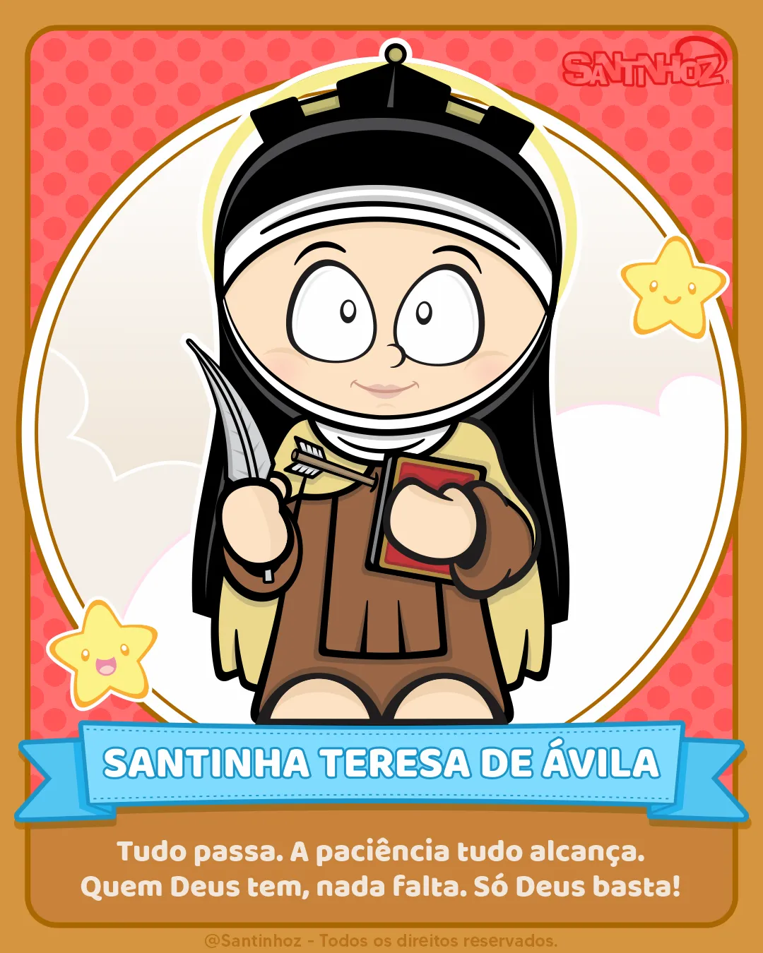 Santinha Teresa de Ávila - Santinhoz