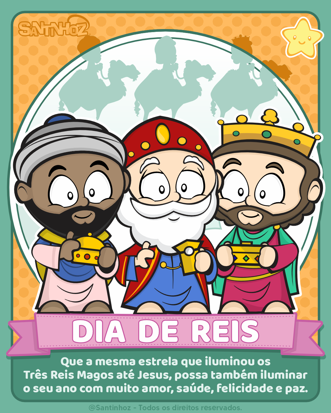 Santinhos Reis Magos